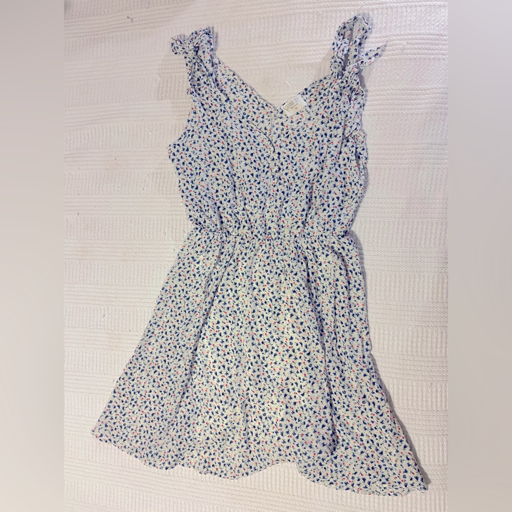 Strapless floral dress